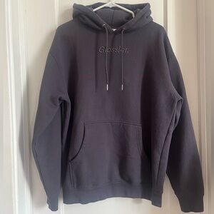 Glossier NYC SoHo Exclusive Graphite Hoodie- Unisex